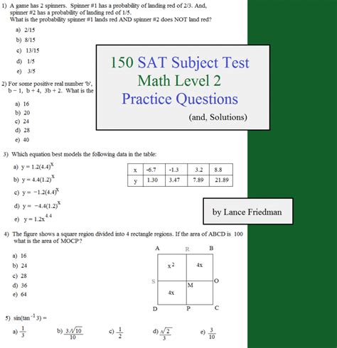 is math 2 subject test hard|sat math level 2 practice test.